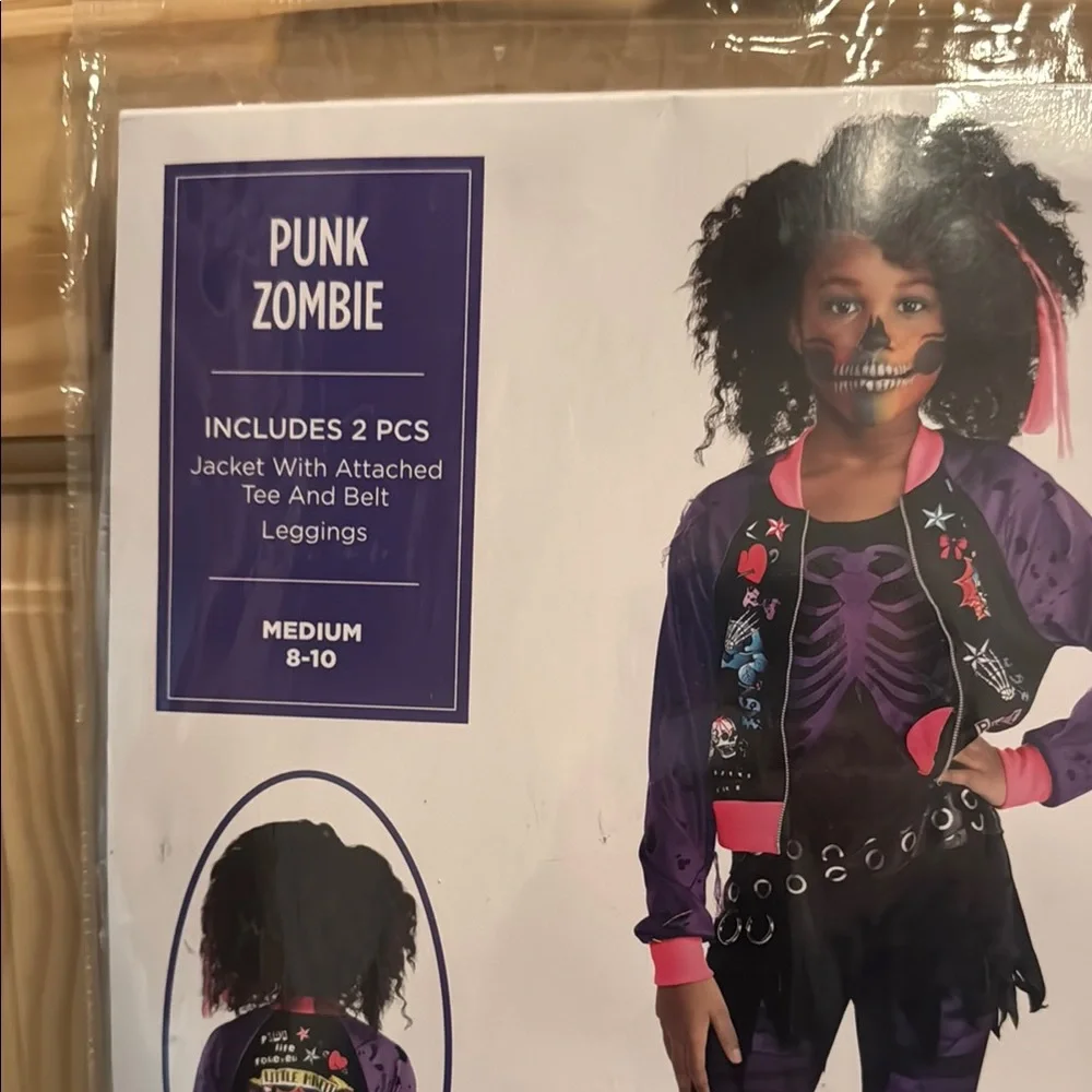 Punk Zombie Costume for Kids